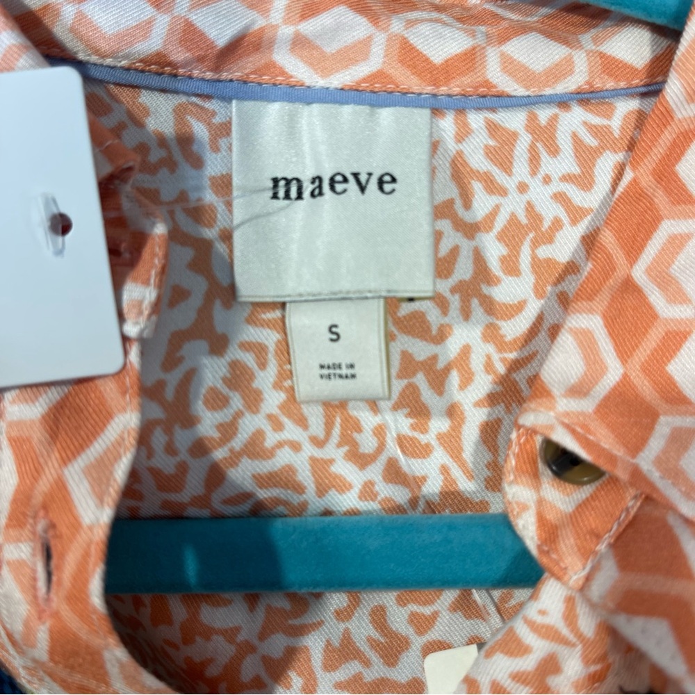 Maeve Multicolor Patterned dog print Blouse Womens small - Picture 5 of 6